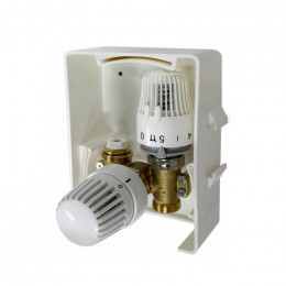Регулировочный короб с термоголовкой и ограничительным клапаном Zeissler TCB-K-RTL01