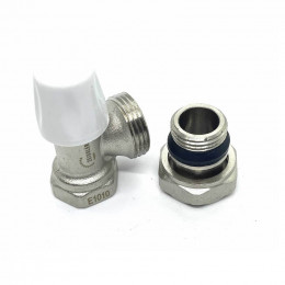 Вентиль запорный угловой для радиатора Zeissler 1/2″ RS221.02
