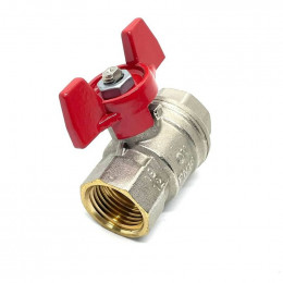 Кран шаровой Oventrop Optibal полнопроходной 1/2″ ВВ ручка-бабочка