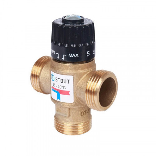 Термостатический смесительный клапан ГВС 1″ резьба SVM-0120-256025 STOUT