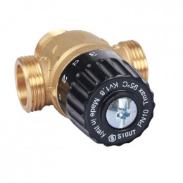 Термостатический смесительный клапан 3/4″ НР 30-65°С KV 1,8 SVM-0125-186520 STOUT