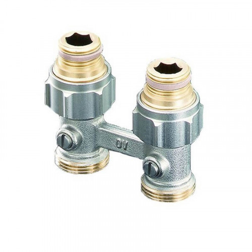 Узел нижнего подключения радиатора прямой 1/2″х3/4″ Multiflex F Oventrop