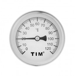 Термометр с погружной гильзой, корпус 63 мм, гильза 50 мм 1/2″,120°