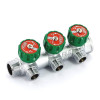 Коллектор распределительный FAR 3/4″, проходной, хромированный, 3 отвода 1/2″ плоское уплотнение