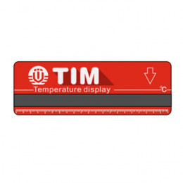 Термометр-полоска на коллектор подачи, цвет - красный