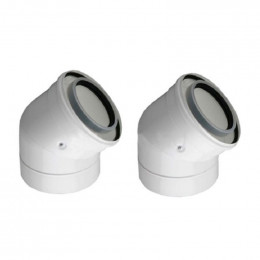 Колено 45 гр, 80/125 мм (2 штуки) DeDietrich DY132