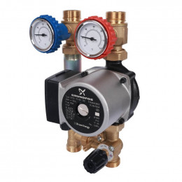 Насосная группа с 3-х ходовым приводным смесителем 3/4″ с насосом Grundfos UPSO 15-65 130 SDG-0007-002002 STOUT