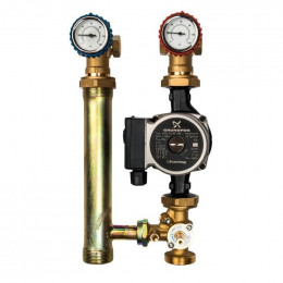 Насосная группа с 3-х ходовым приводным смесителем 1″с насосом Grundfos UPSO 25-65 SDG-0003-002502 STOUT