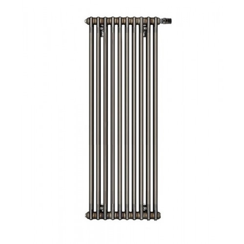 Радиатор 2-х трубчатый Zehnder Charleston Completto 2180/10 секций, тип подключения V001, нижнее подключение слева 1/2″, цвет TechnoLine