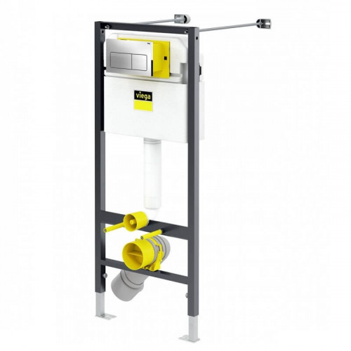 792824 Viega 8524.10 Инсталляция Prevista Dry Visign for Life 5 хром 1120 mm для подвесных унитазов
